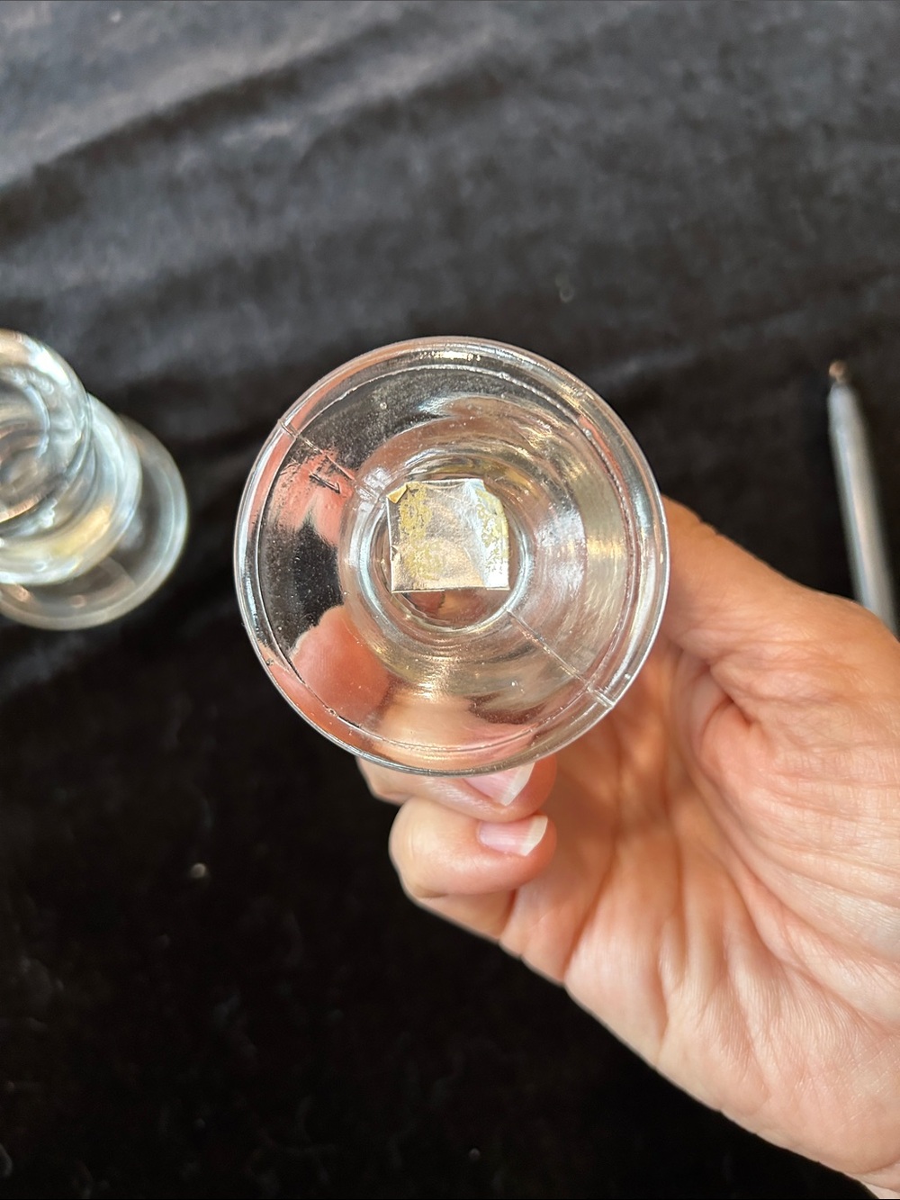 Clear Glass Candle Holders Set of 2 - Home Accents - Picture 3 of 4